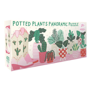 Potted Plants | 400 Piece Panoramic Jigsaw Puzzle