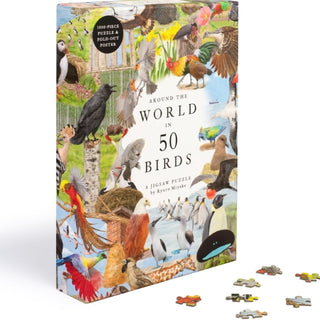 Around the World in 50 Birds | 1,000 Piece Jigsaw Puzzle