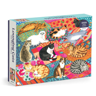 Lounging Cats | 1,000 Piece Jigsaw Puzzle