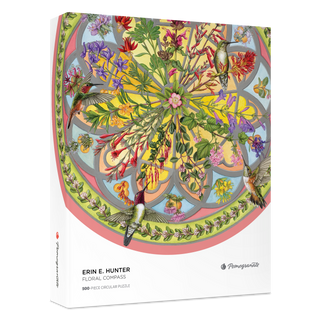 Erin E. Hunter: Floral Compass | 500 Piece Jigsaw Puzzle