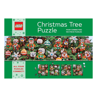 LEGO Christmas Tree | 4 (Four) 100 Piece Jigsaw Puzzles