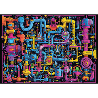 Sci-Fi Sewer | 1,000 Piece Jigsaw Puzzle