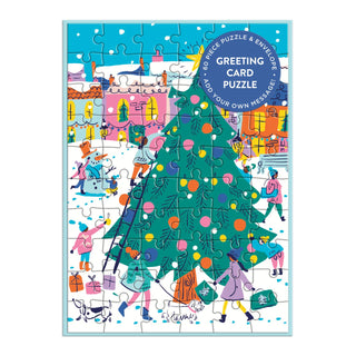 Merry & Bright | 60 Piece Greeting Card Jigsaw Puzzle