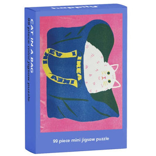 Cat in A Bag | 99 Piece Mini Jigsaw Puzzle