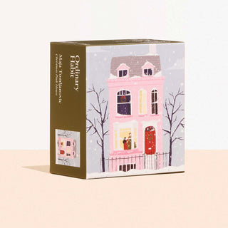 Christmas Pink House | 100 Piece Jigsaw Puzzle