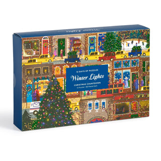 Joy Laforme Winter Lights 12 Days of Puzzles Christmas Advent Puzzle Calendar