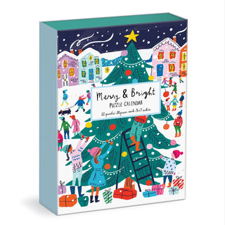 Merry & Bright 12 Days of Christmas Advent Puzzle Calendar