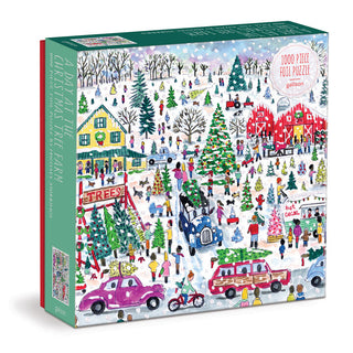 Michael Storrings Christmas Tree Farm | 1,000 Piece Foil Jigsaw Puzzle