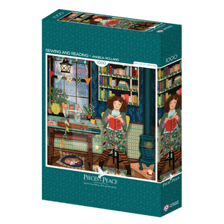 Sewing and Reading | 1,000 Piece Jigsaw Puzzle